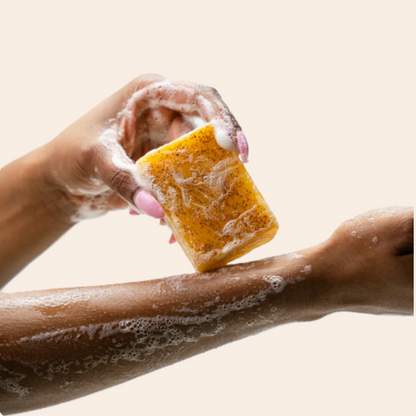 Jabónes de Curcuma + Bolsas Exfoliantes