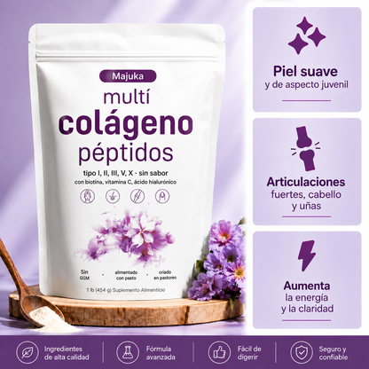 Colágeno Multi Péptidos en Polvo