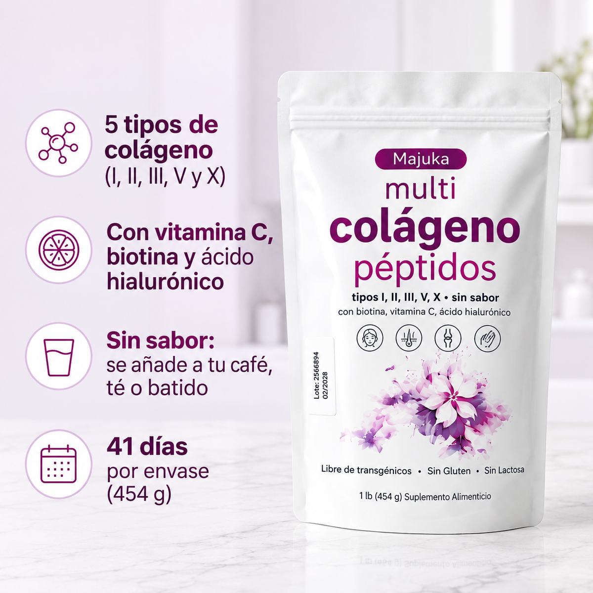 Colágeno Multi Péptidos en Polvo
