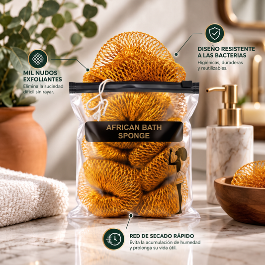 Toalla exfoliante corporal africana