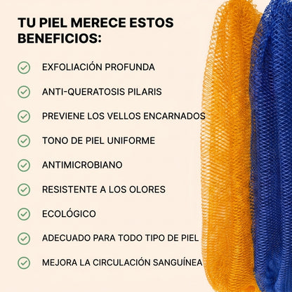 Toalla exfoliante corporal africana