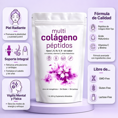 Colágeno Multi Péptidos en Polvo